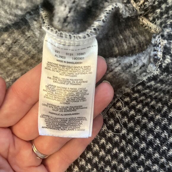 Columbia Womens Sweater Size L Chillin Houndstooth Fleece Pullover Long Sleeve - Picture 7 of 8